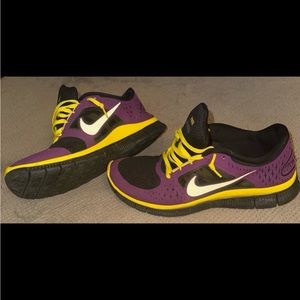 Nike Run 5.0 purple/yellow shoes